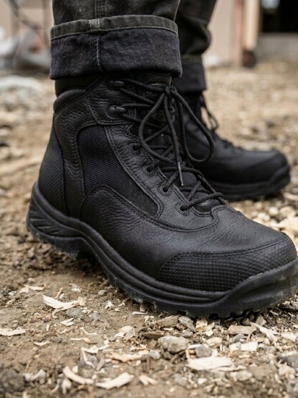 Timberland PRO Series TiTAN 6" Composite Toe Work Boots Black Leather NIB / NWT